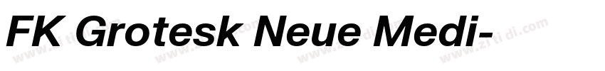 FK Grotesk Neue Medi字体转换